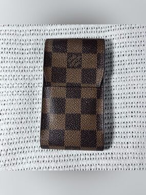 Vintage Louis Vuitton Damier Ebene Etui Cigarette Case Made in France CT 0947